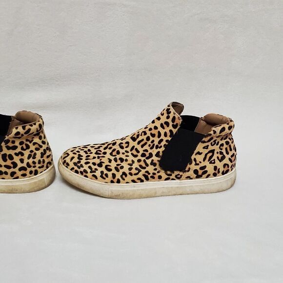 COCONUTS by Matisse Harlan Leopard Print Real Fur High Top Sneaker 10 - Picture 10 of 16